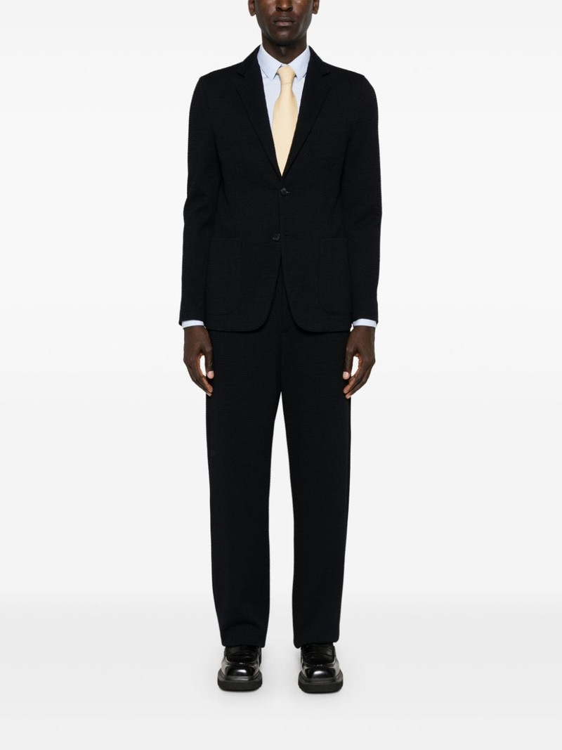 GIORGIO ARMANI textured tapered trousers outlook