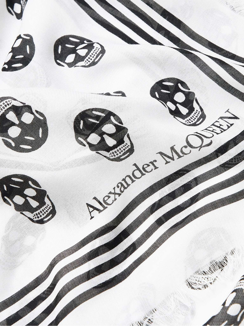 Fringed Logo-Print Modal Scarf 3