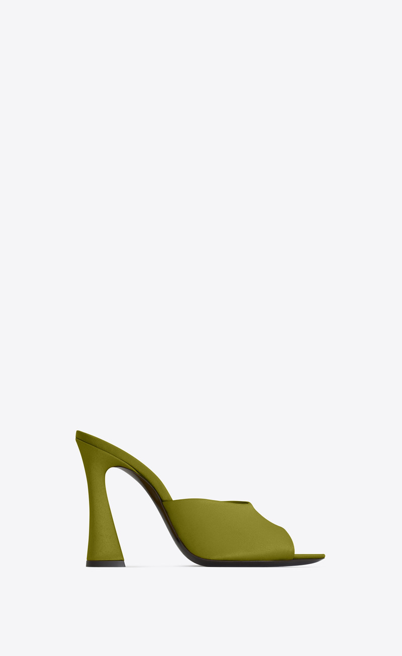 suite mules in satin crepe - 1