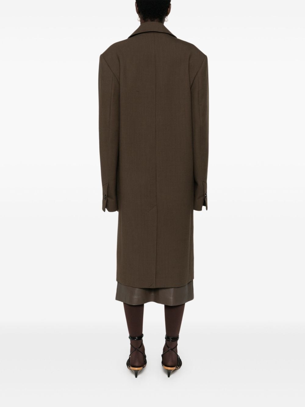 broad midi coat - 4