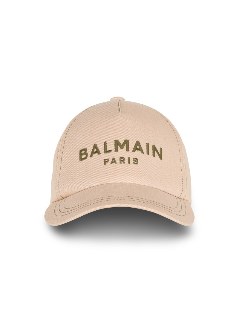 Cotton cap with Balmain logo 1