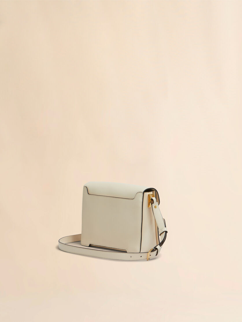 CREAM LEATHER TRUNKAROO MEDIUM SHOULDER BAG - 2