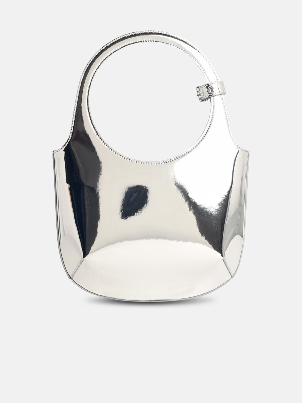 'HOLY MIRROR' SILVER LEATHER BAG - 3