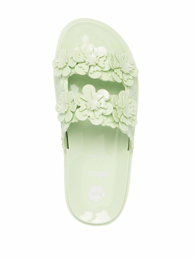 x Melissa Blossom Wide slip-on sandals 4