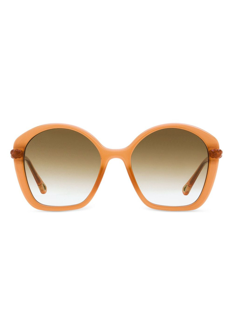 braided-detail oversized sunglasses 1