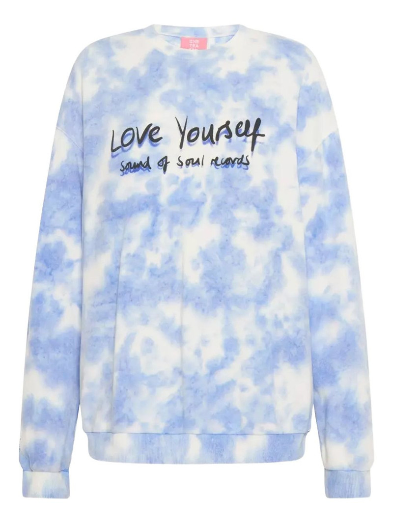 tie-dye round-neck sweatshirt 1