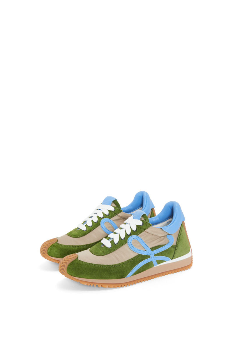 Loewe Flow runner in nylon and suede outlook