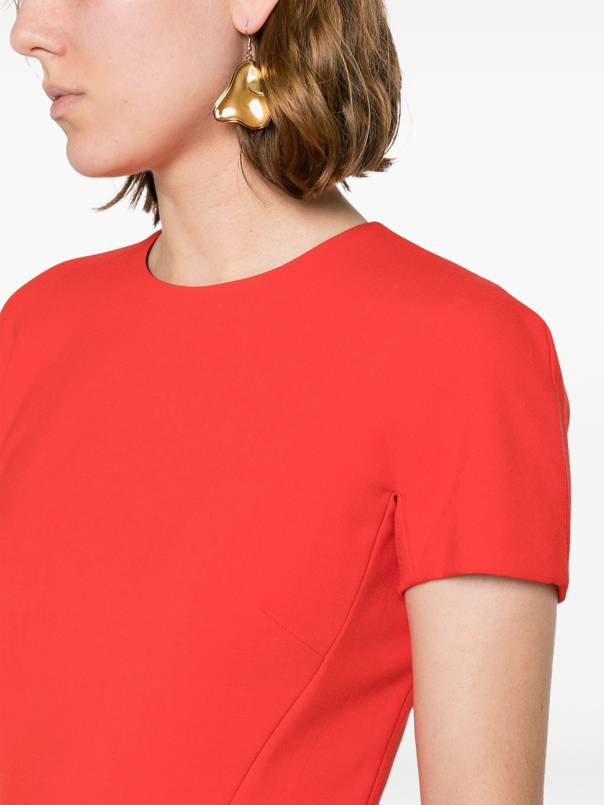 Crepe Shift Dress - 3
