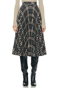 スカート Burberry FW24 SQUARED SKIRT (8093010 C1213) Women's Burberry Fabric skirt, size 38 (Light red) | Emmy