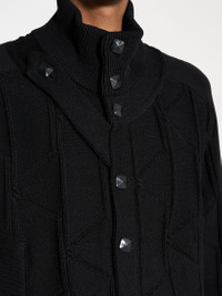 Kiko Kostadinov KIKO KOSTADINOV MERLI TWINSET CARDIGAN BLACK Kiko Kostadinov KIKO KOSTADINOV MERLI TWINSET CARDIGAN BLACK