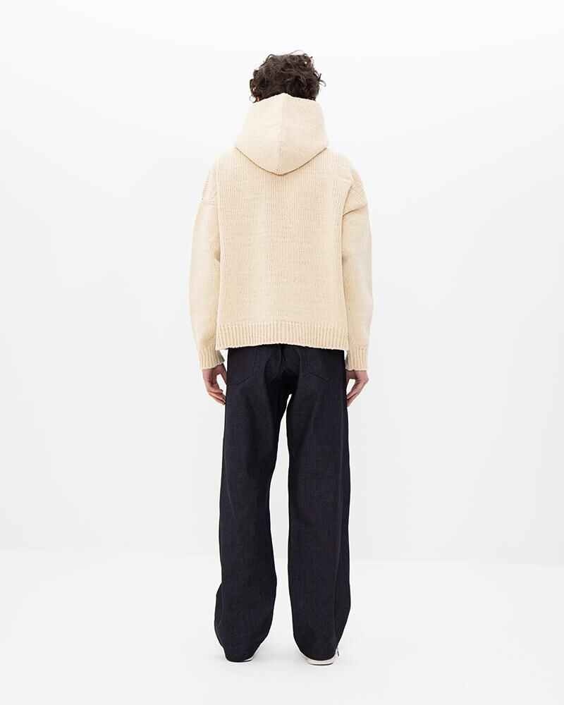 AMPLUS SB KNIT HOODIE P.O. IVORY - 4