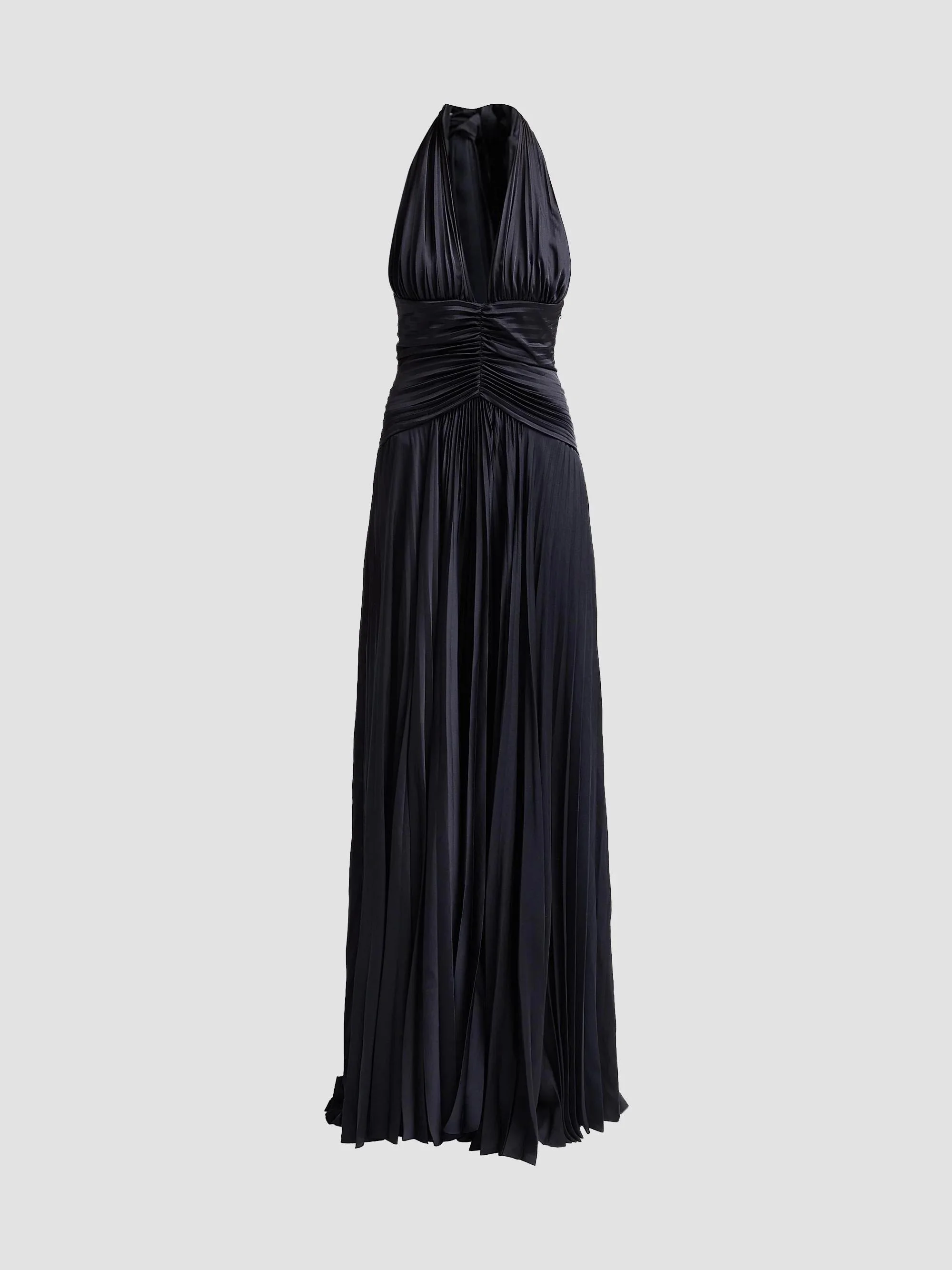 A. L.C. Women's Sabine Halterneck Pleated Gown - Evening Blue - 1
