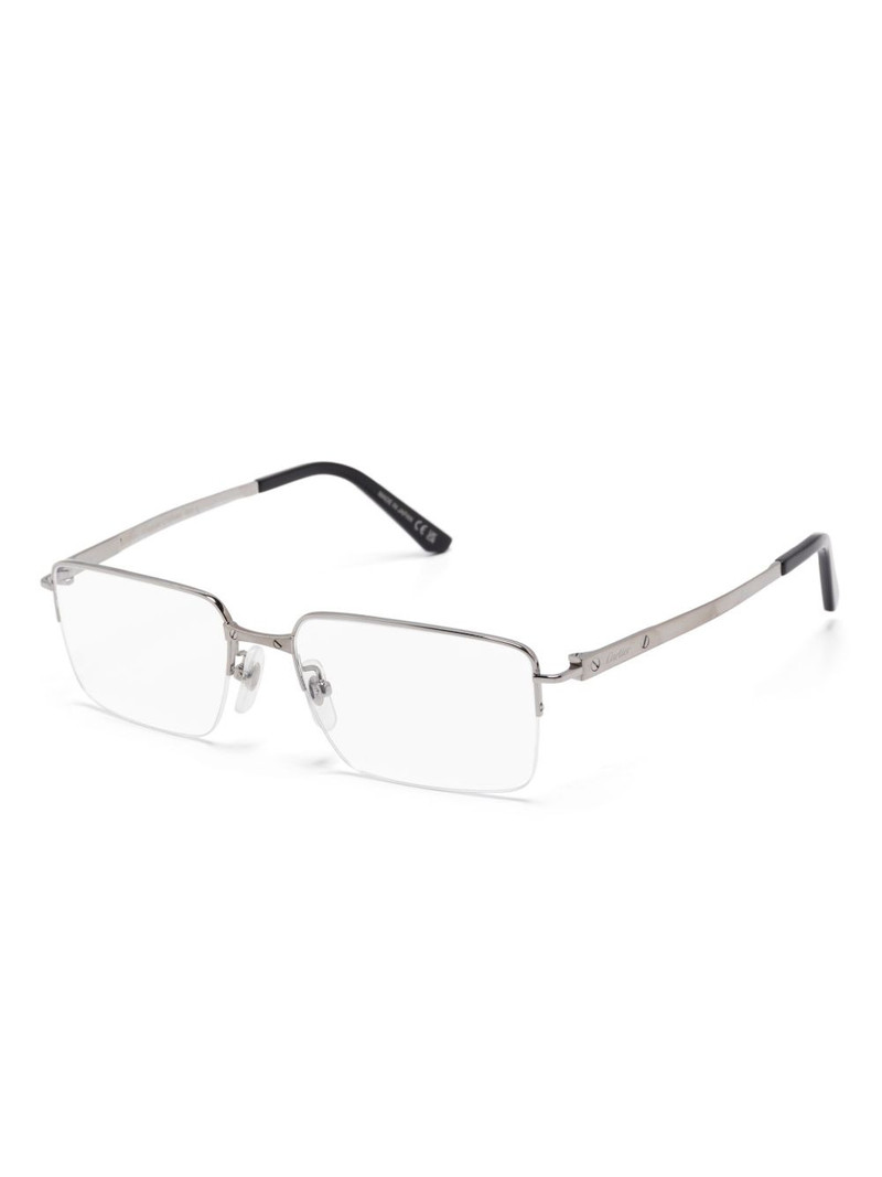 Cartier rectangular-frame glasses outlook