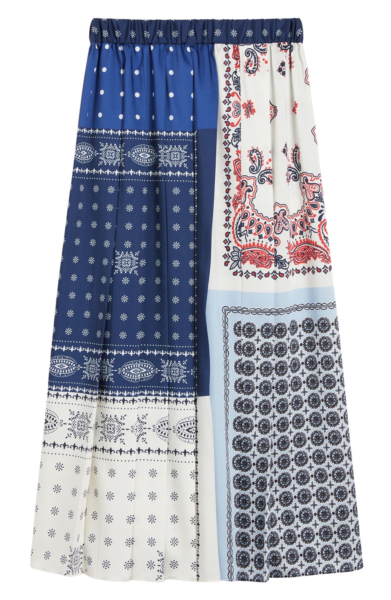 Weekend Max Mara Luna Patchwork Maxi Skirt in Navy at Nordstrom - 3