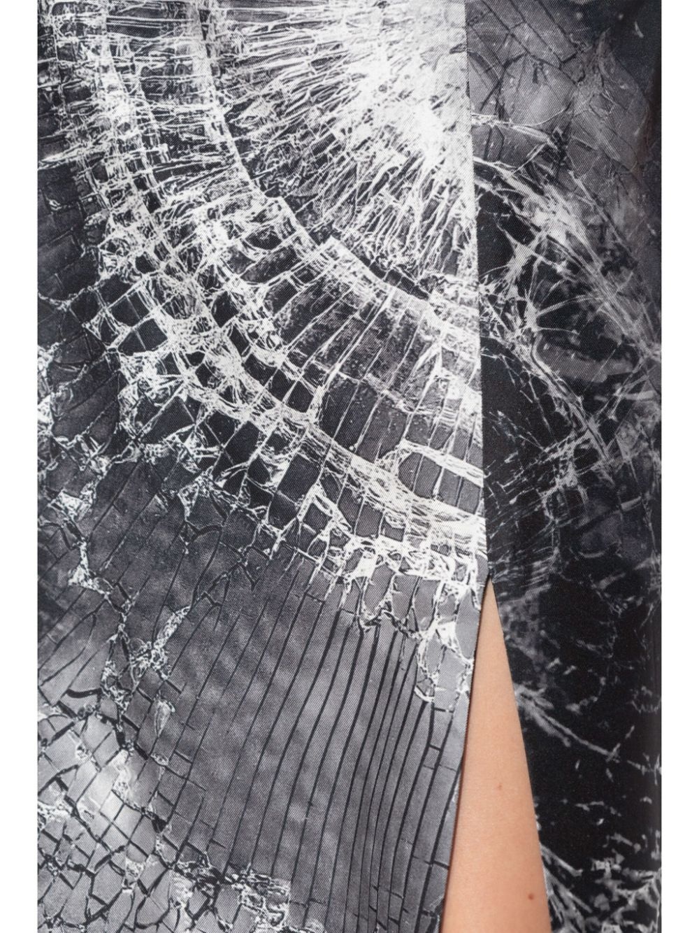 abstract-print skirt - 5