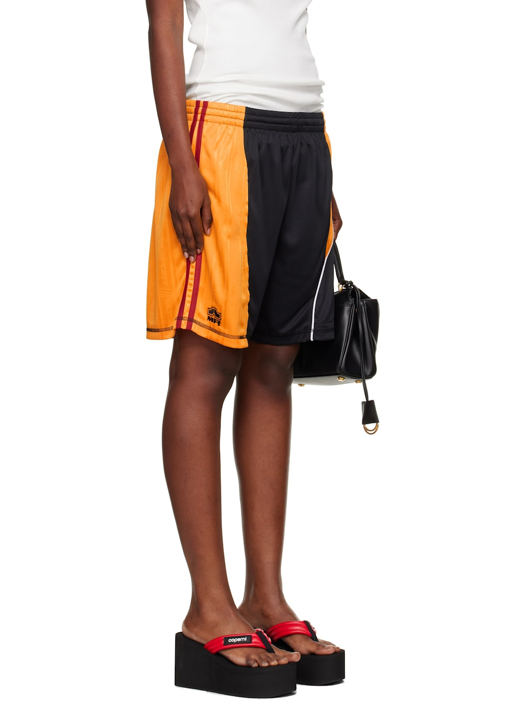 Black & Yellow Collage Football Shorts - 2