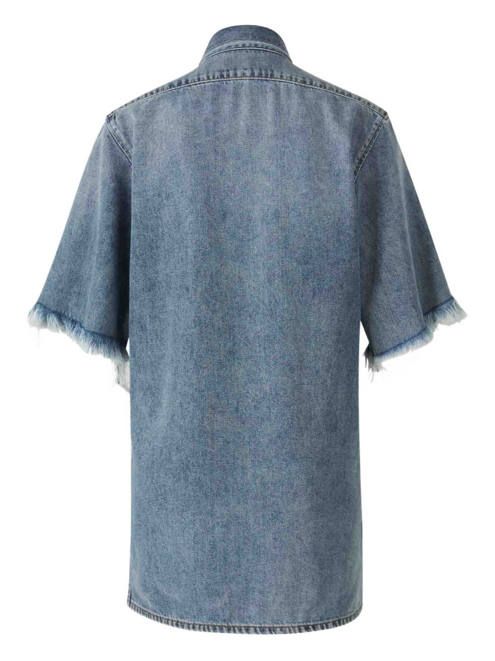 cotton-blend denim shirt - 2