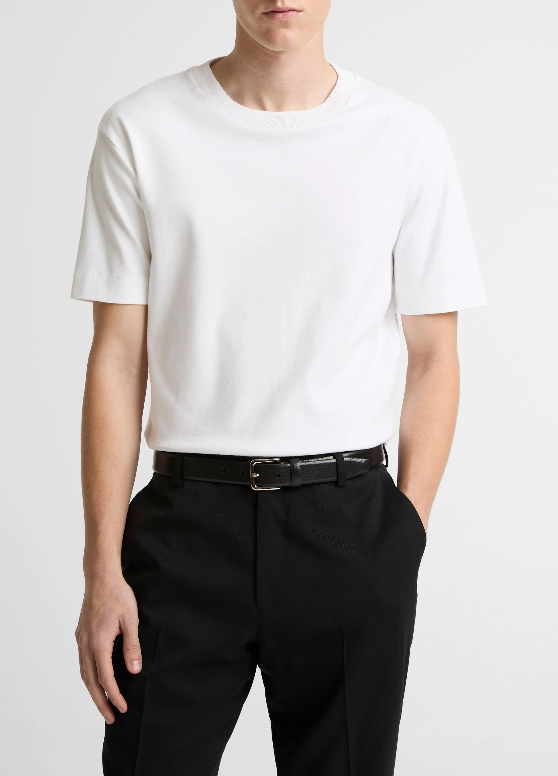 Peached Cotton Jersey T-Shirt - 1