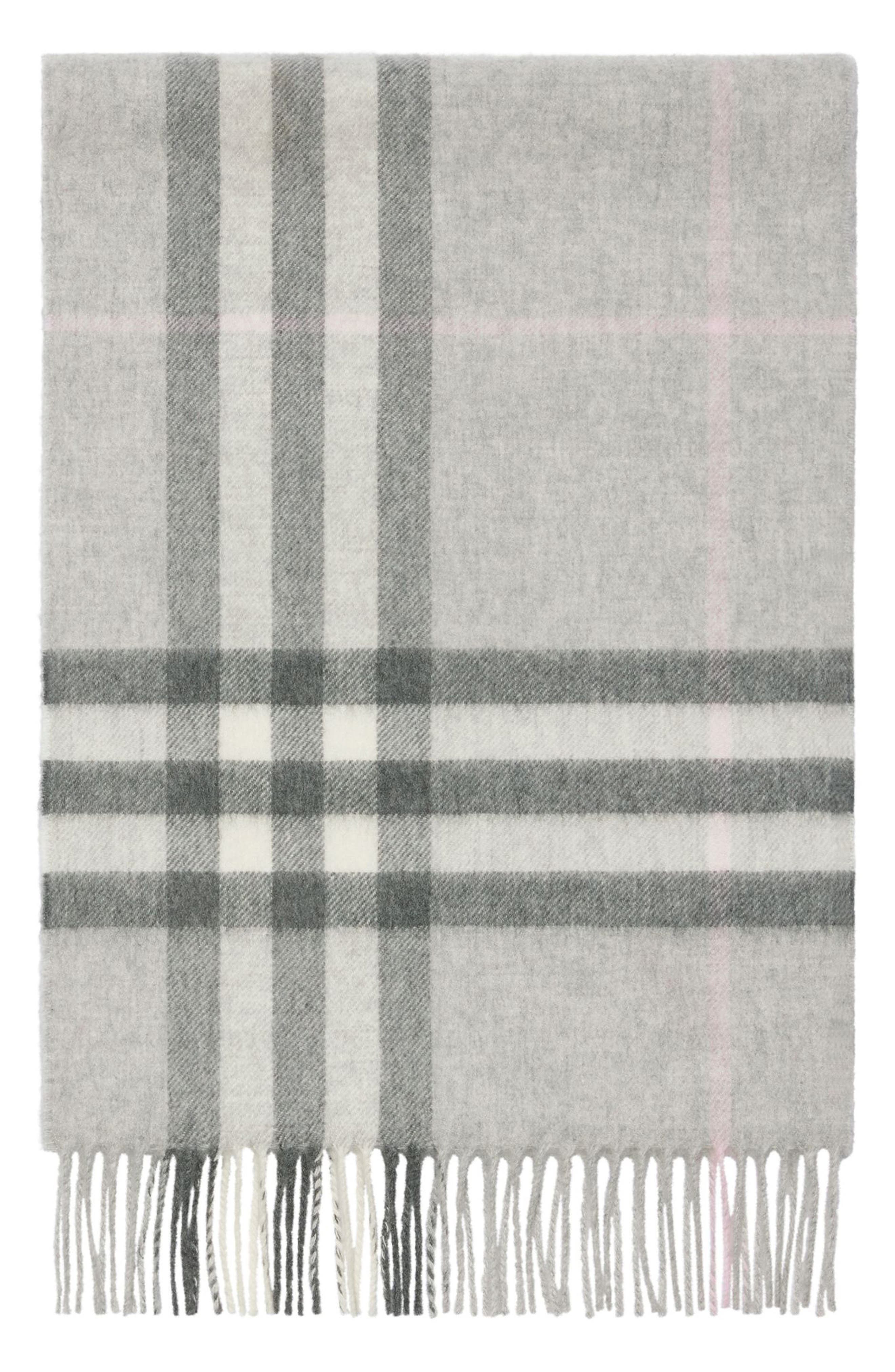 burberry Giant Check Cashmere Scarf in Mitten Grey at Nordstrom - 2