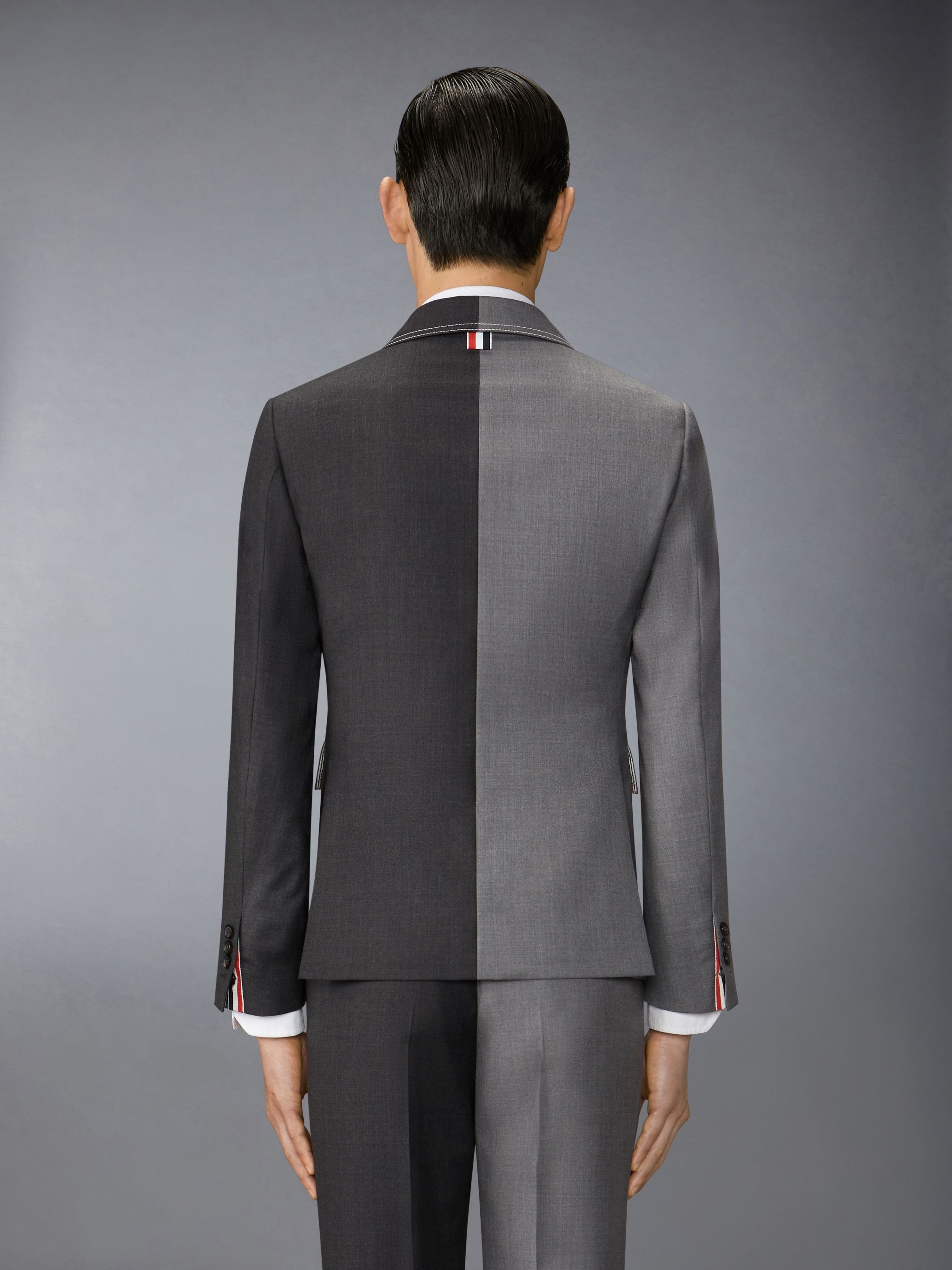 Funmix Twill Contrast Topstitching Classic Sport Coat - 2