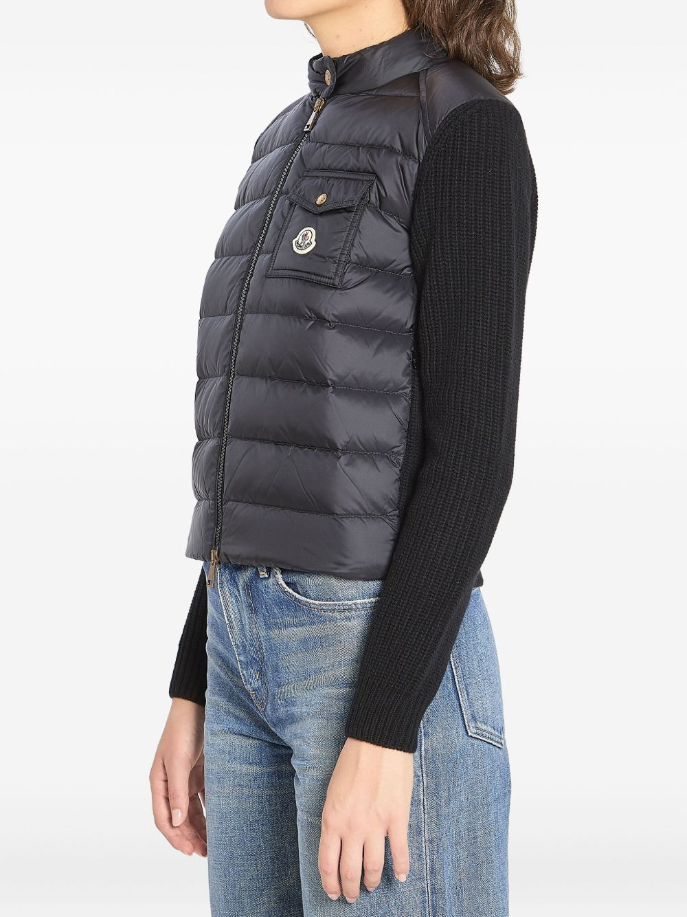 padded wool-blend puffer jacket - 2