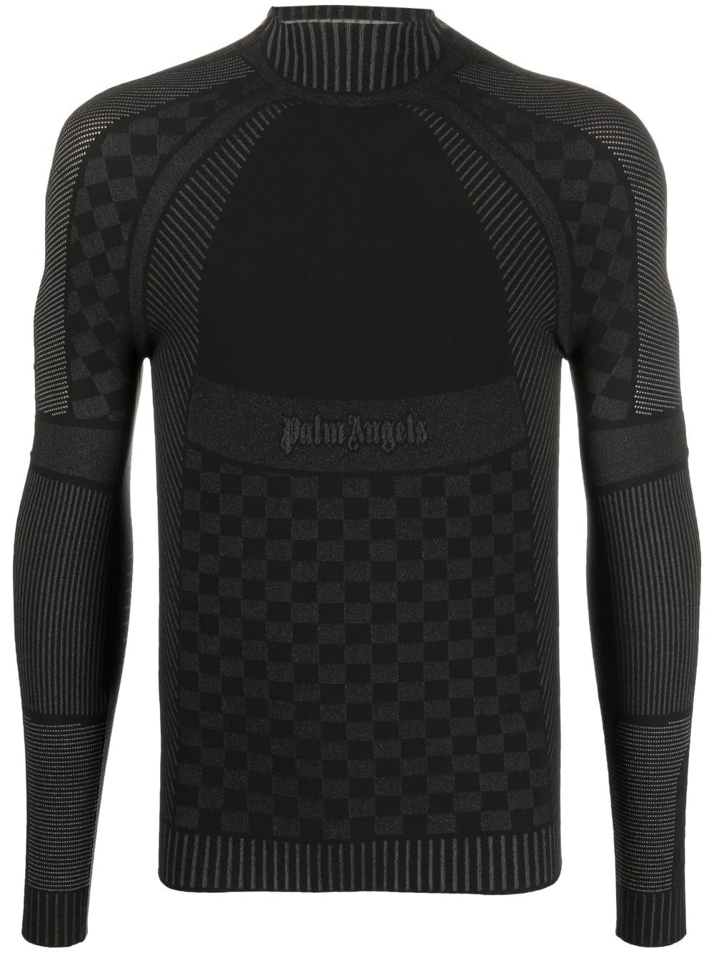 check-print compression top - 1