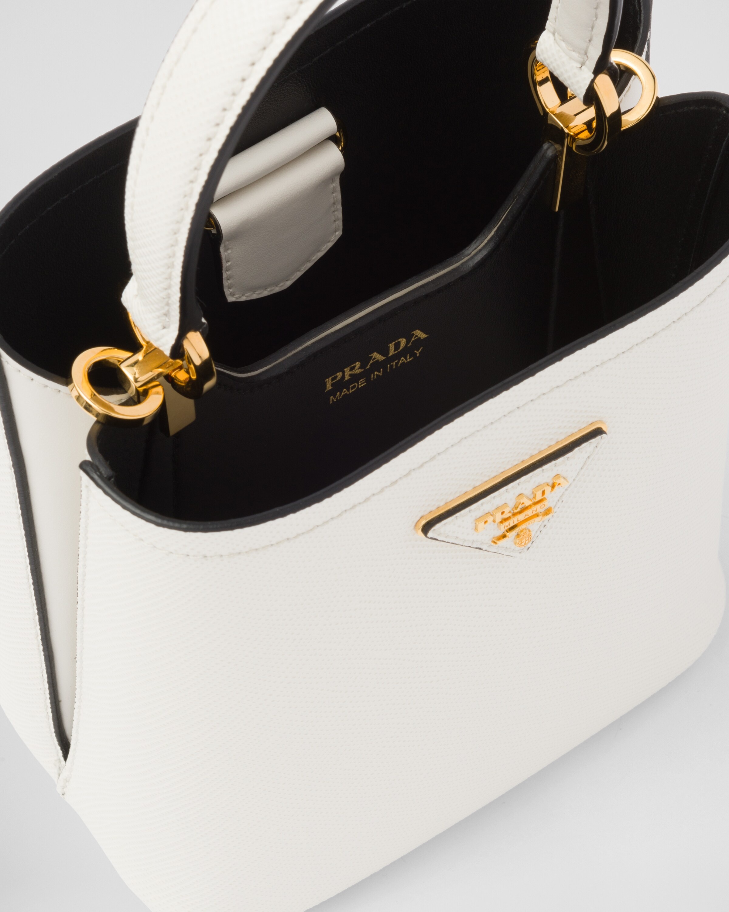 Prada double bucket bag small hotsell
