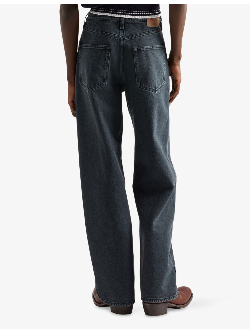 Vintage-Wash Regular Denim Jeans - 4
