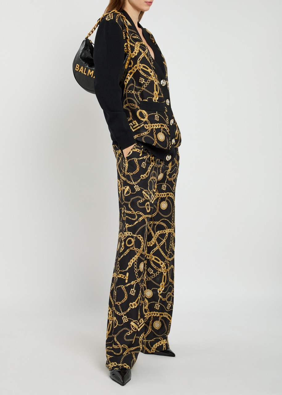 Balmain Printed Wool Cardigan - 4