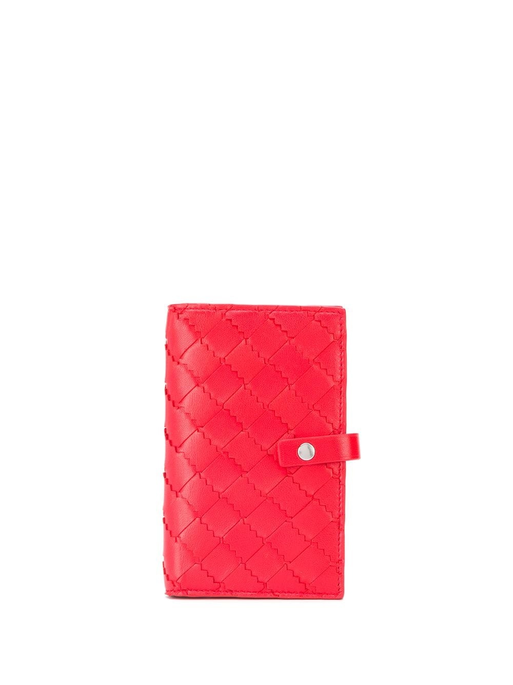 woven leather wallet - 1