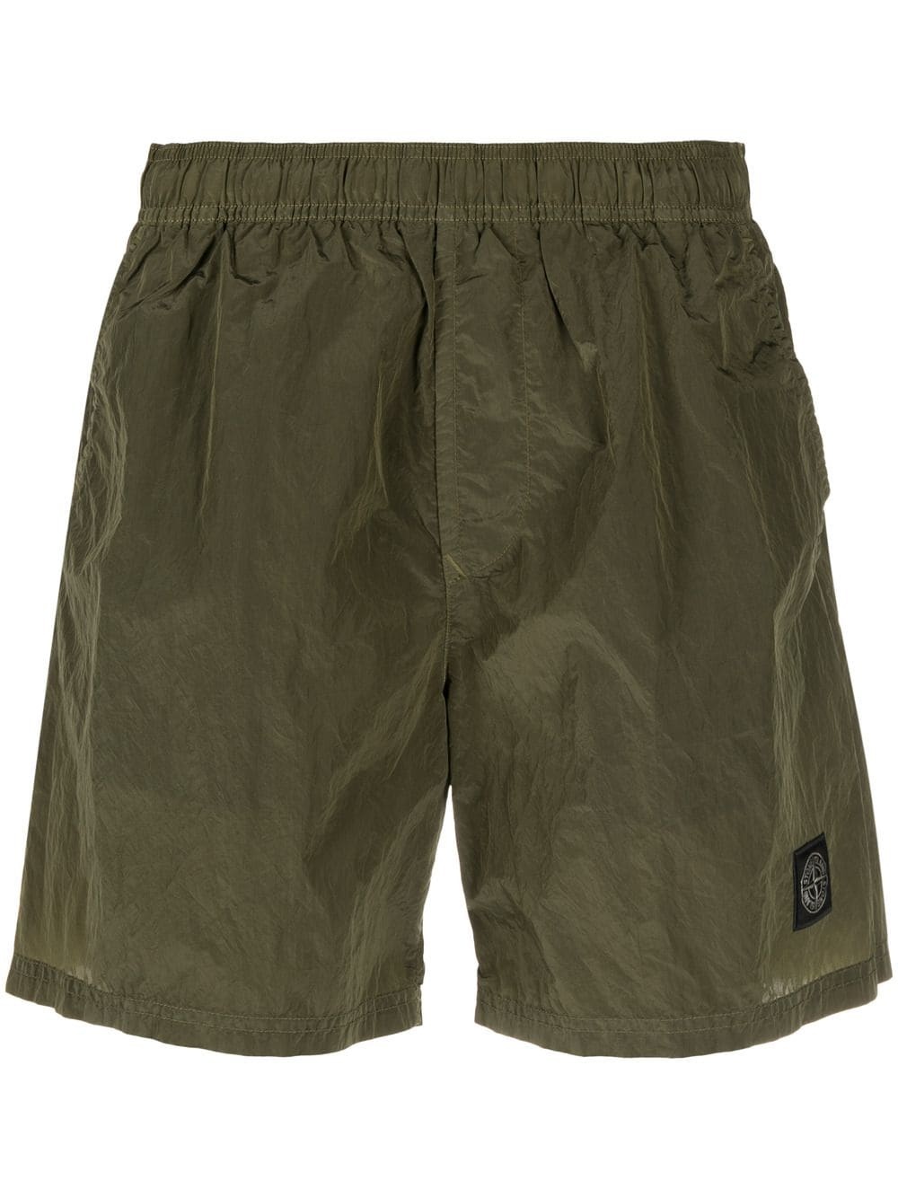 logo patch swim shorts - 1