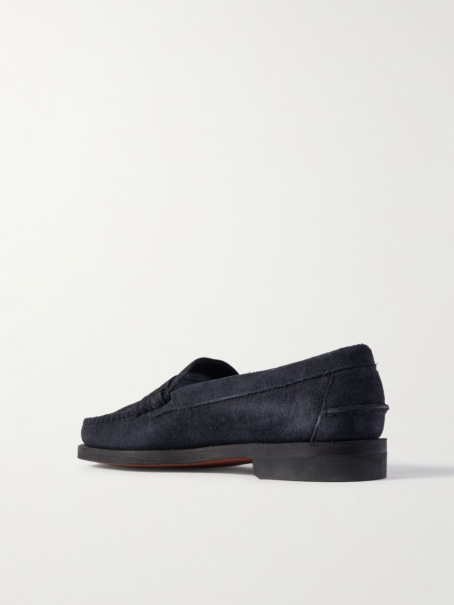 Classic Dan Suede Penny Loafers Navy - 4