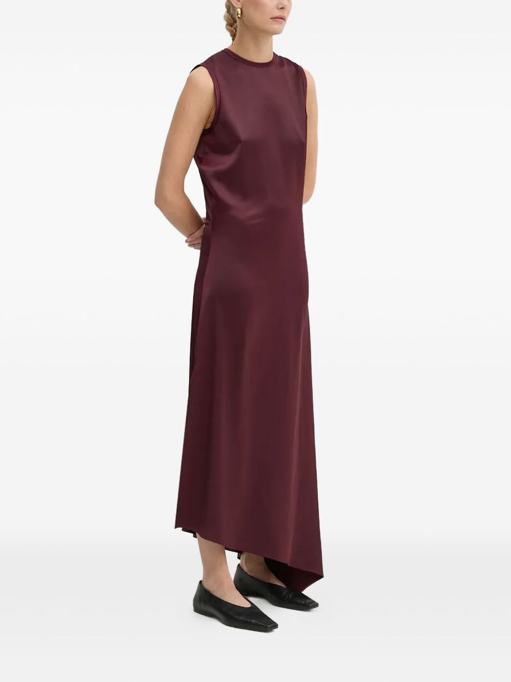 asymmetric sleeveless dress - 2