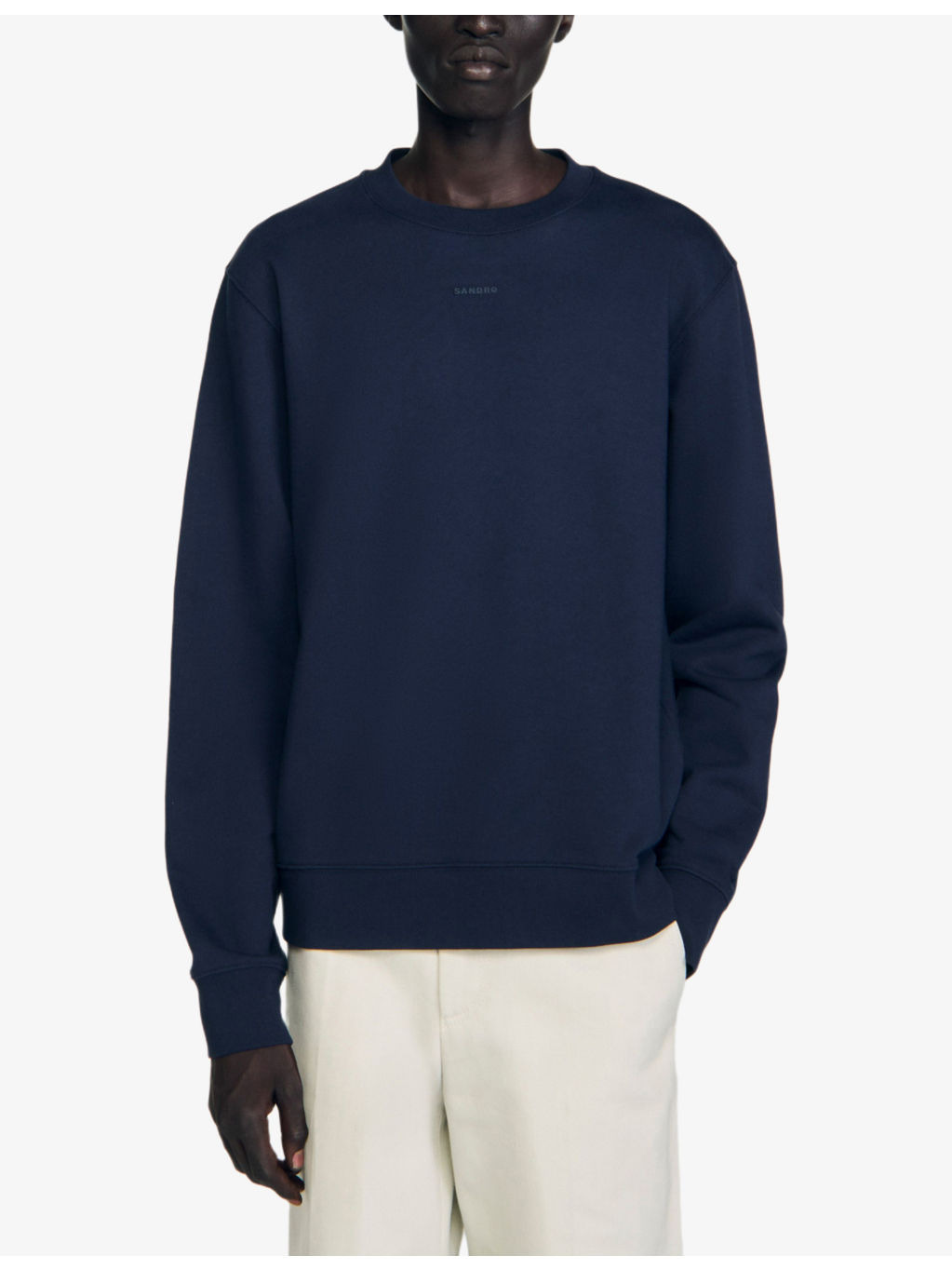 Tonal-logo crewneck cotton-jersey sweatshirt - 3