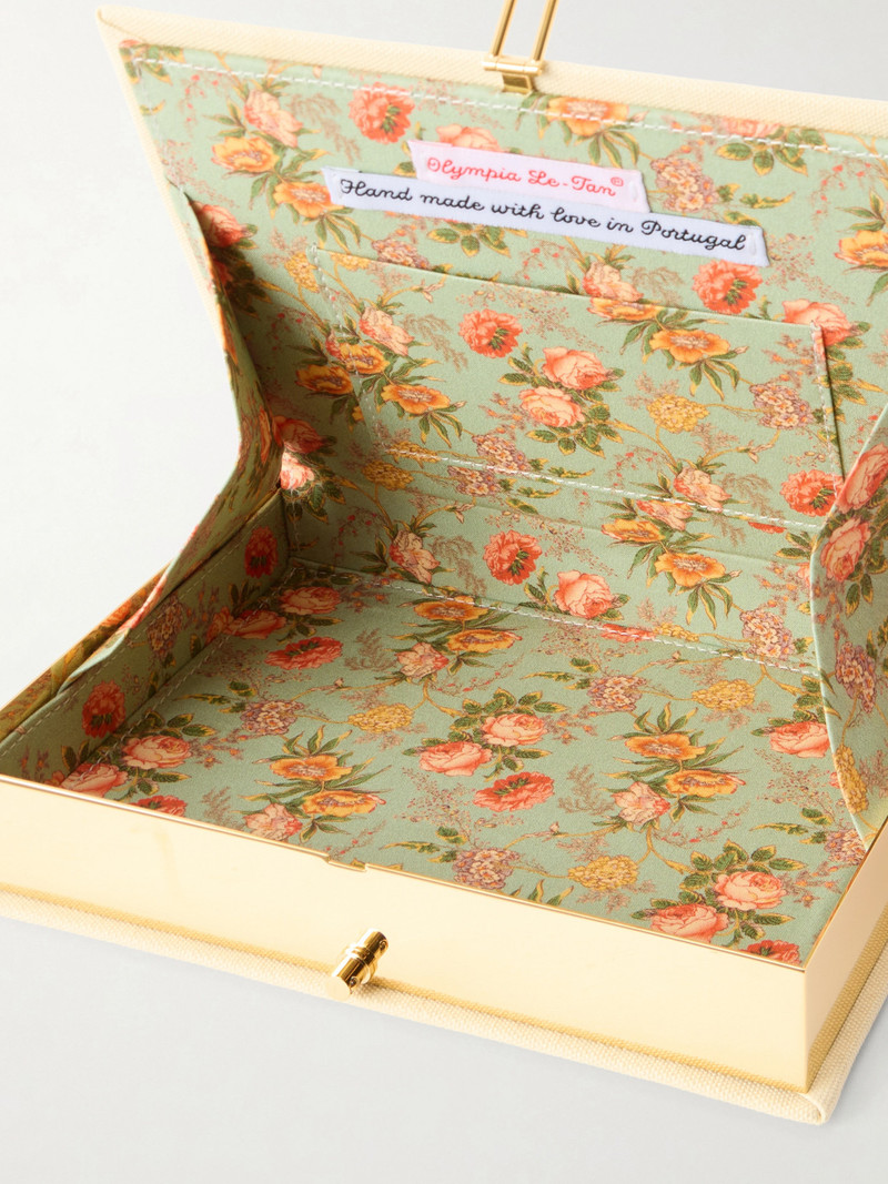 Versailles Appliquéd Embroidered Canvas Clutch 6
