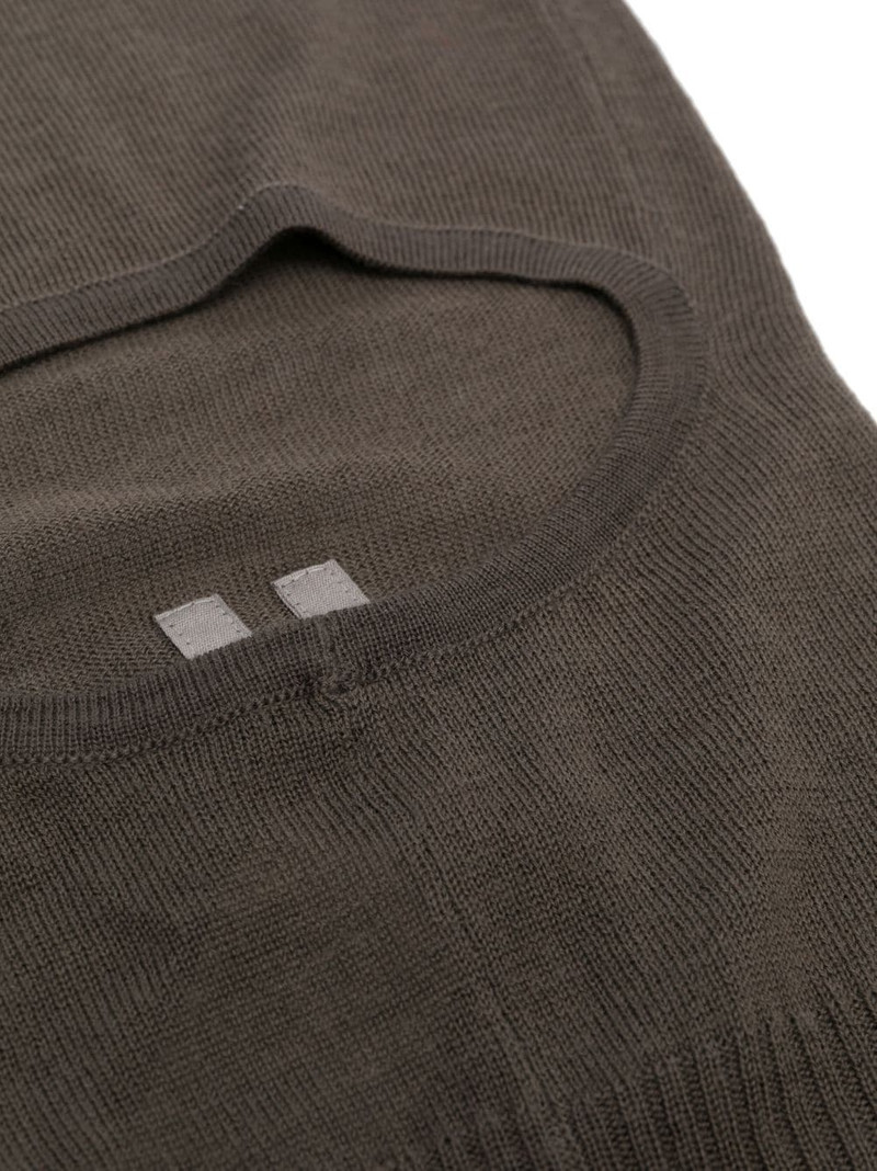 Rick Owens Skull cashmere balaclava outlook