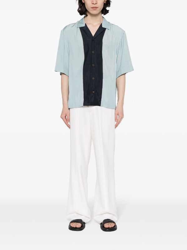 DRIES VAN NOTEN Men Paneled Short Sleeved Shirt - 4