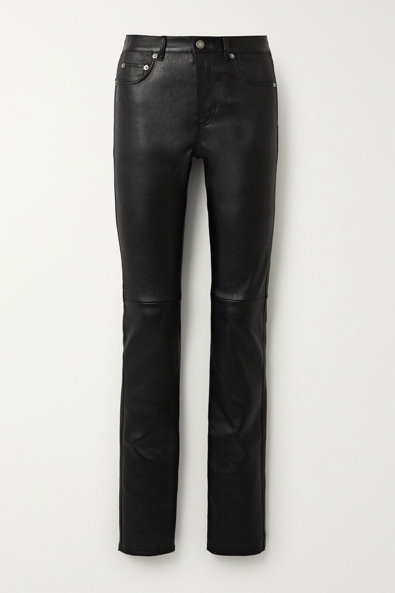 Stretch-leather skinny pants - 1