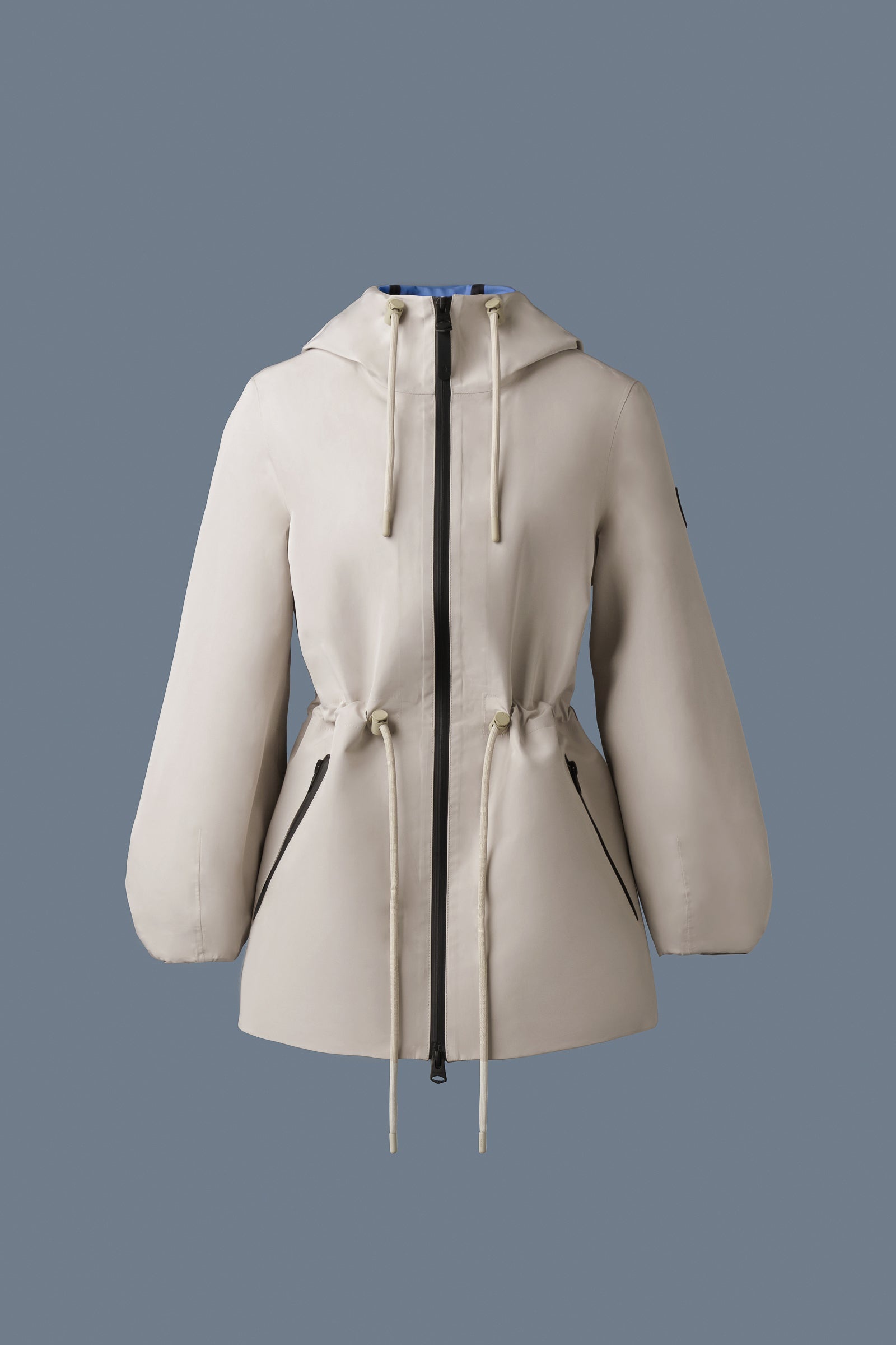 KALEA Technical Rain Jacket with Drawcord Waist - 1
