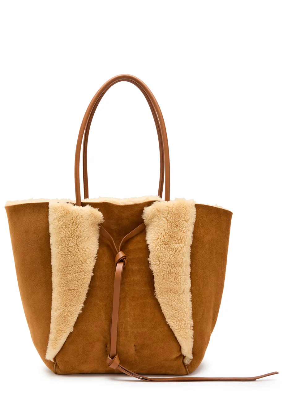 Gabriela Hearst Marija Shearling and Suede Tote bag - 1