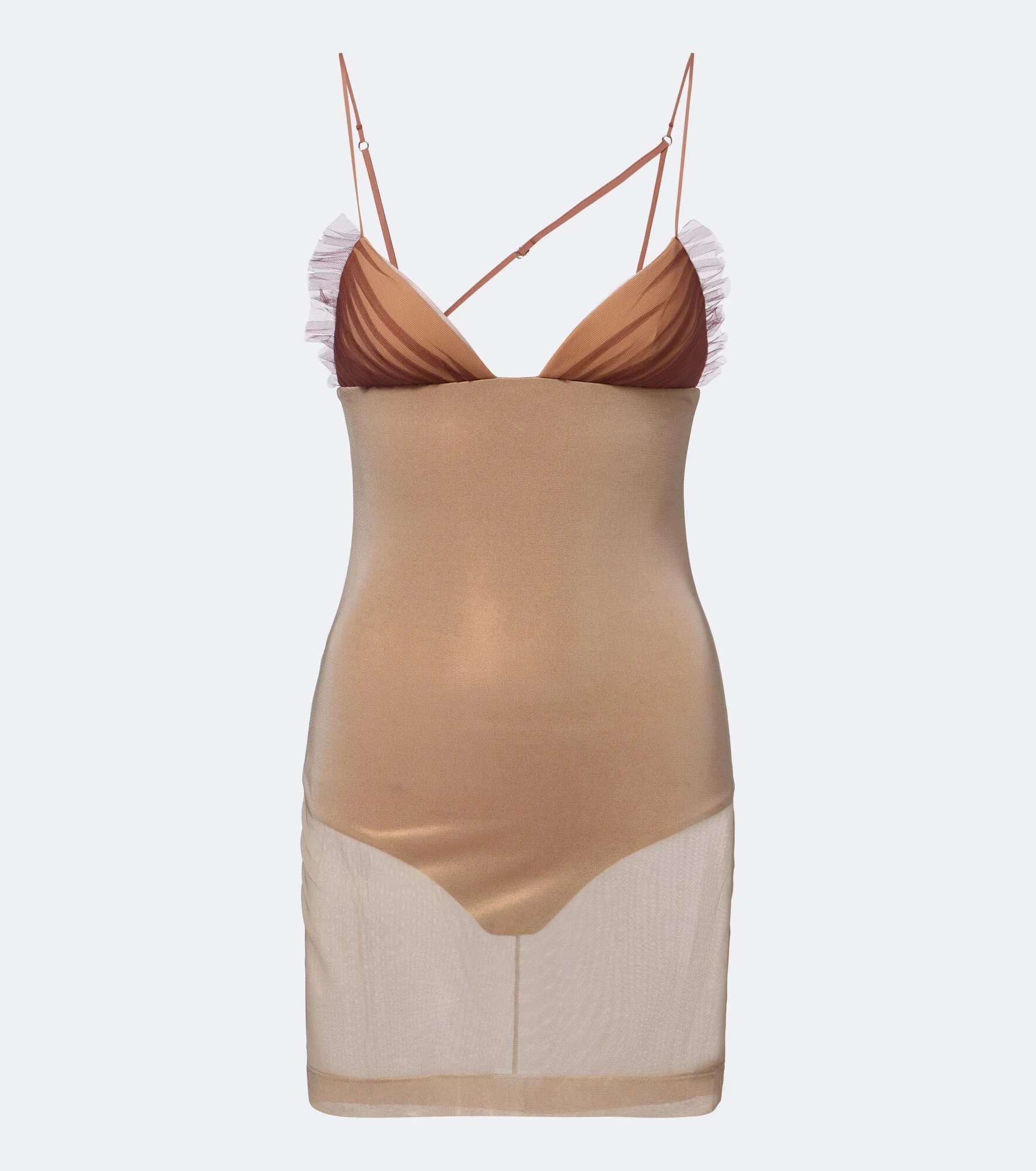 Sheer tulle minidress - 1
