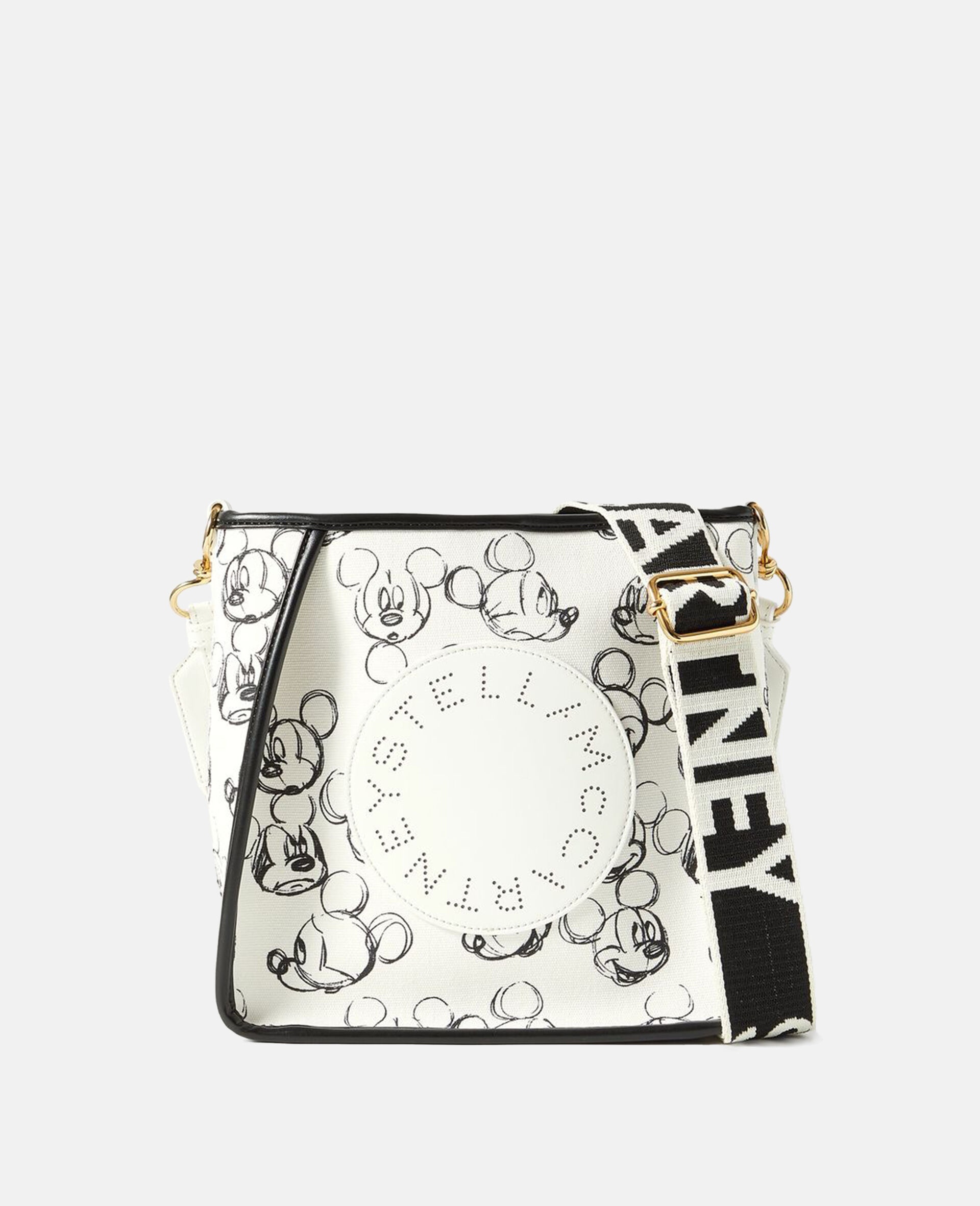 Fantasia Mickey Print Logo Organic Cotton Shoulder Bag - 1
