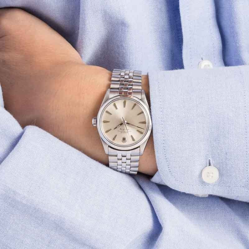 Rolex Air-King 5500 Silver Dial - 5