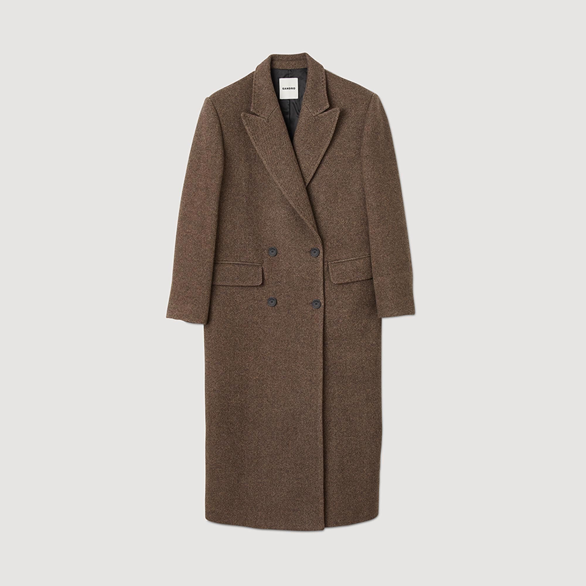 LONG-SLEEVED BUTTON COAT - 1