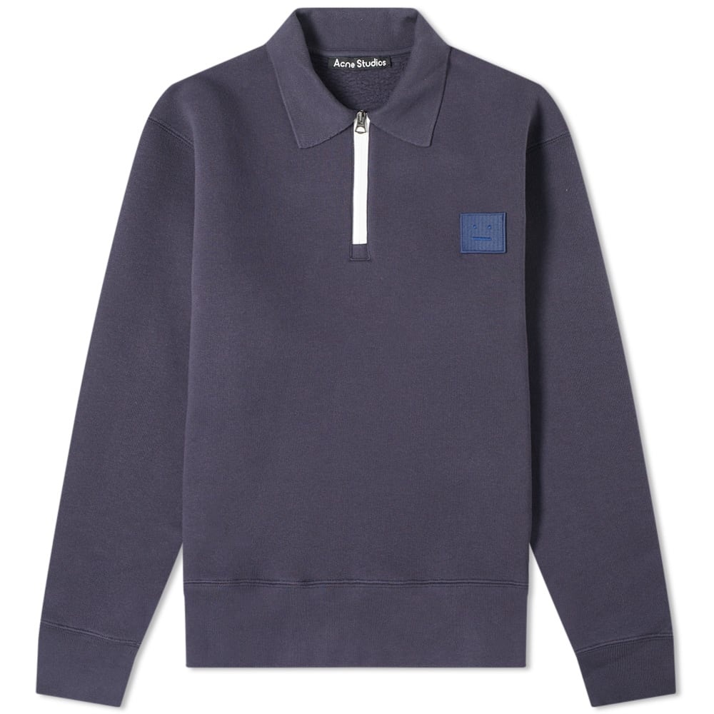 Acne Studios Ferd Face Half Zip Sweat - 1