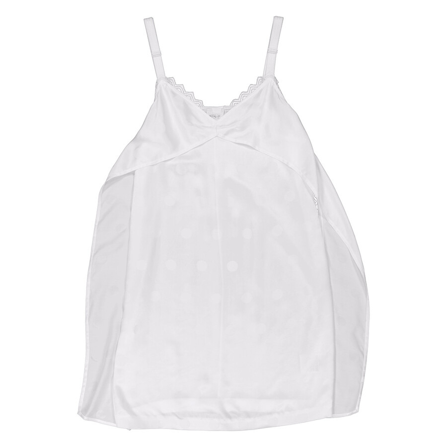 Burberry Polka Dot Lace Trim Satin Slip Dress - 5