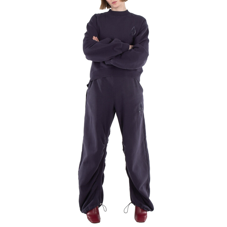 The Attico Logo Embossed Crewneck Fleece Sweatshirt - 3