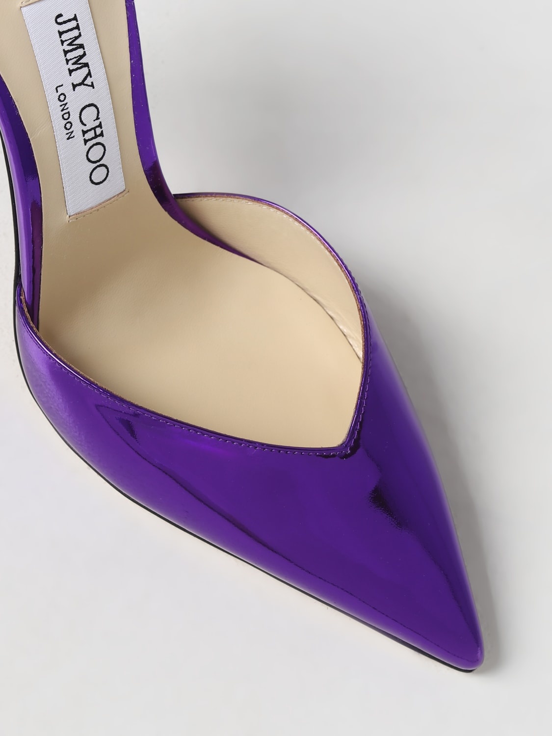 Jimmy Choo Saeda laminated leather pumps - 4