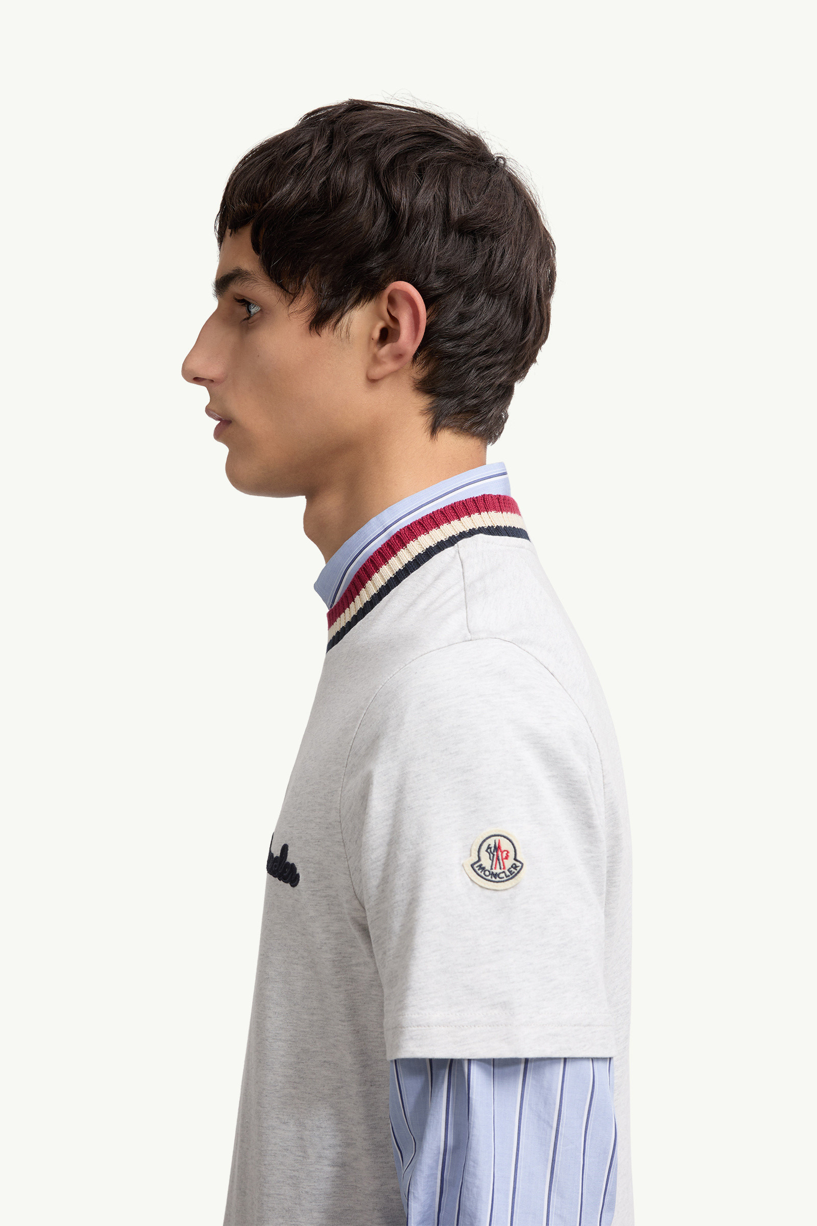 Embroidered Logo Cotton T-Shirt - 4