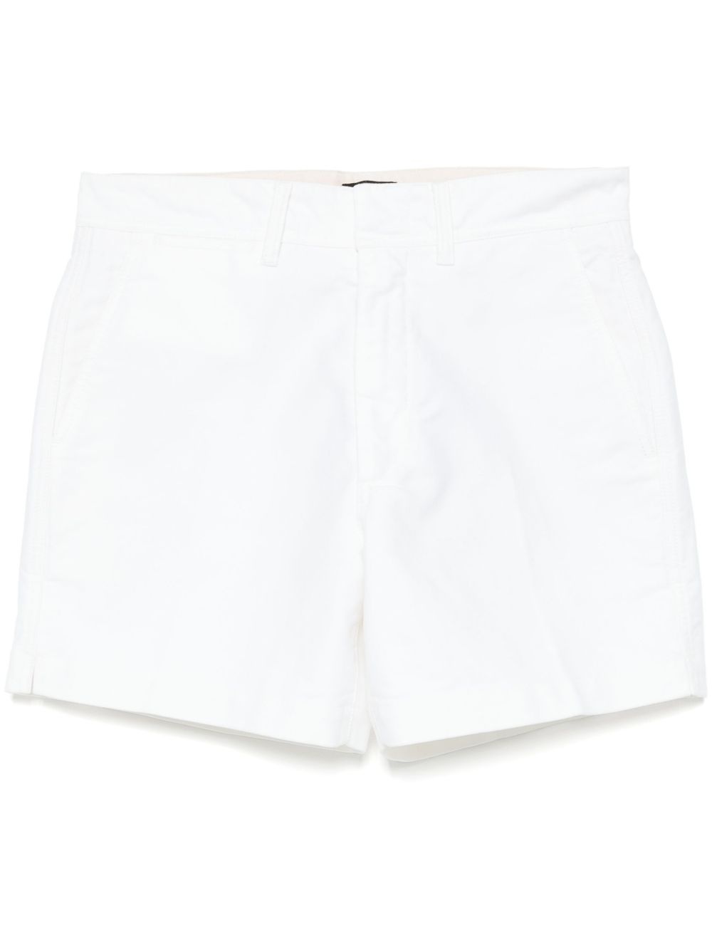 cotton satin tailored shorts - 1